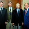 JfedLA > Elie Gindi and Michael Levine, dinner co-chairs; Gene Osher; Steven Rubins